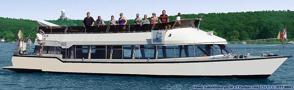 Havel-Salonmotoryacht s135mlan-reni. Berlin Schiff Havel Spree.