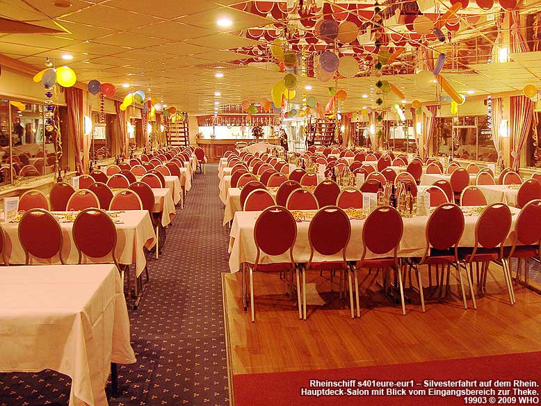 Rheinschiff s401eure-eur1 – Silvesterfahrt bei Düsseldorf auf dem Rhein.