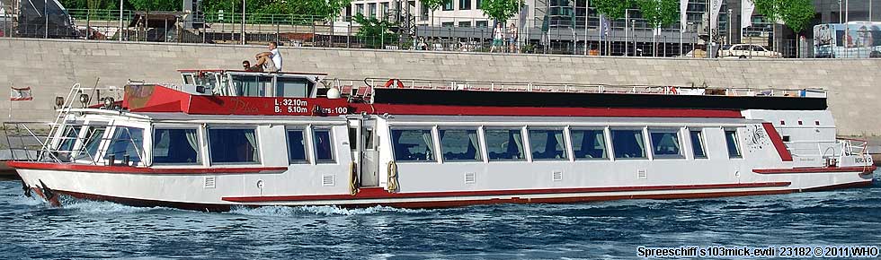 Spreeschiff s103mick-evdi Berlin Schiff Spree