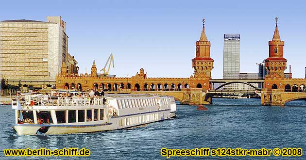 Charterfahrt in Berlin mit dem grten Spreeschiff s124stkr-mabr bis 380 Sitzpltze in 4 Salons