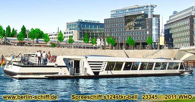 Luxus-Einraum-Spreeyacht s124stkr-bell Schiff mieten in Berlin auf Spree und Landwehrkanal fr 72 Pers.