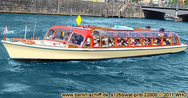 Spree-Grachtenboot s125bwat-prib Berlin Spree Schiff
