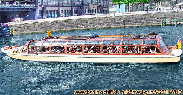 Spree-Grachtenboot s125bwat-prib Berlin Spree Schiff