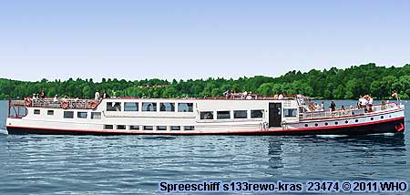 Spreeschiff s133rewo-kras Berlin Schiff Spree Havel Wannsee Tegeler See