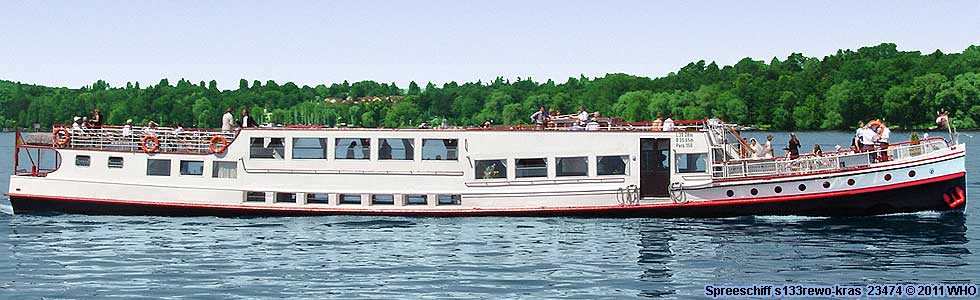 Spreeschiff s133rewo-kras Berlin Schiff Spree Havel Wannsee Tegeler See