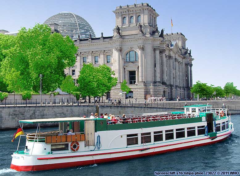 Spreeschiff s163shpa-phoe Berlin Reichstag Spree Schiff