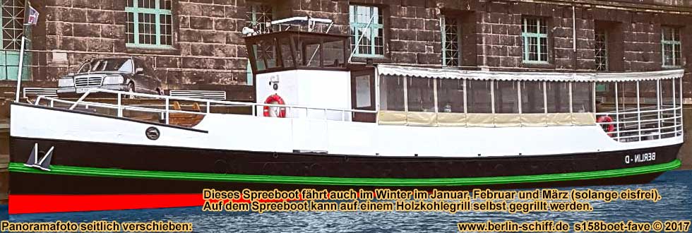 Berlin Schiff mieten Grillschiff Partyschiff Partyboot Grillboot auch im Winter