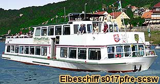 Linienschiff Elbe s017pfre Schiffsrundfahrten der Elbeschifffahrt in der Sächsischen Schweiz zwischen Pirna, Stadt Wehlen, Kurort Rathen, Königstein und Bad Schandau sowie im Raum Dresden in Deutschland und Hrensko in Tschechien.