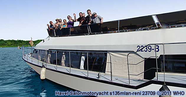 Havel-Salonmotoryacht s135mlan-reni. Berlin Schiff Havel Spree.