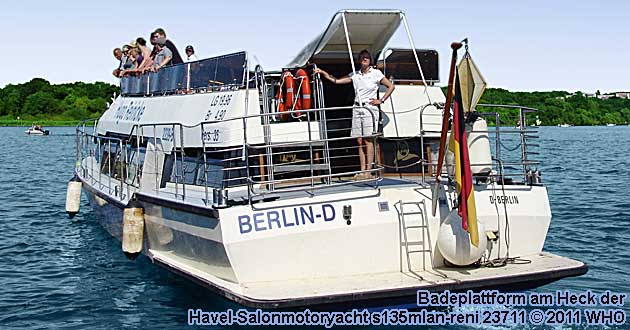 Havel-Salonmotoryacht s135mlan-reni. Berlin Schiff Havel Spree.