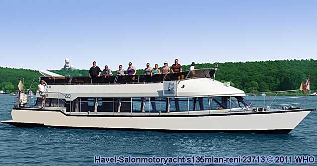 Havel-Salonmotoryacht s135mlan-reni. Berlin Schiff Havel Spree.