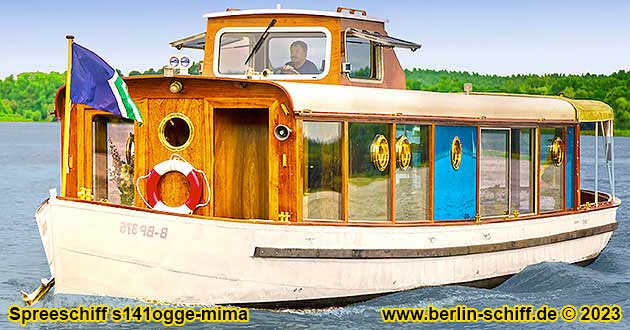 Berlin Salonschiff von Rummelsburg auf der Spree zum Landwehrkanal, Mggelsee und zur Dahme