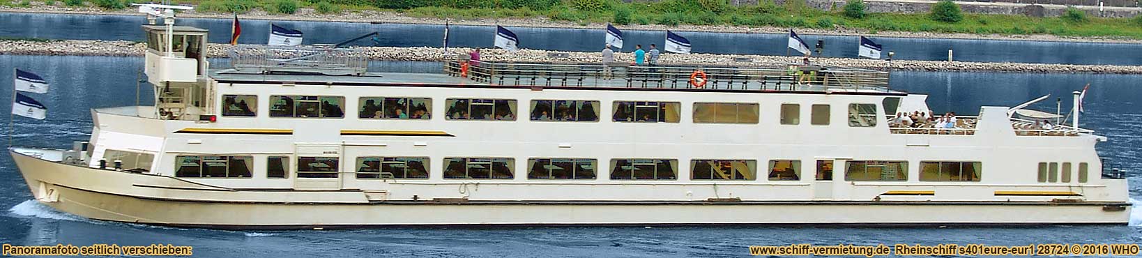 Rheinschifffahrt mit dem Rheinschiff auf dem Niederrhein zwischen Emmerich, Rees, Xanten, Wesel, Duisburg, Krefeld, Dsseldorf, Monheim, Leverkusen und Kln am Rhein sowie auf dem Mittelrhein bei Bonn, Koenigswinter, Linz, Andernach, Koblenz, Lahnstein, Boppard, Bingen, Rdesheim, Wiesbaden, Mainz, Worms, Mannheim, Speyer und Frankfurt am Main.