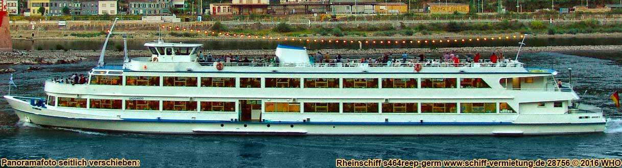 Rheinschiff s464reep-germ Schiff-Vermietung auf dem Rhein, Schiff mieten bei Emmerich, Rees, Wesel und Duisburg auf dem Niederrhein