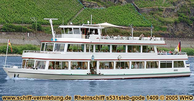 Schiff-Vermietung Rhein Schiff mieten Bonn Knigswinter Godesberg Mondorf Linz Remagen Andernach Mittelrhein Kln Niederrhein