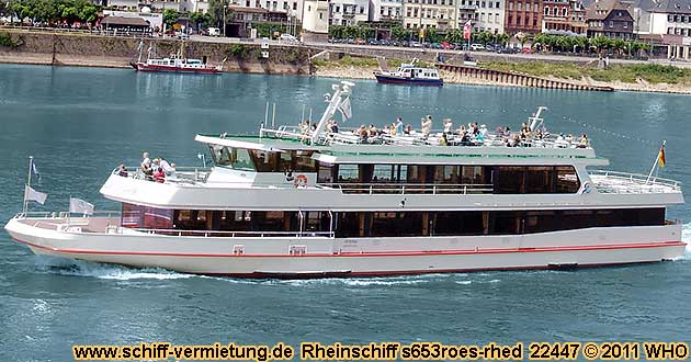 Rheinschiff s653roes Assmannshausen Bingen Rdesheim Wiesbaden Mainz