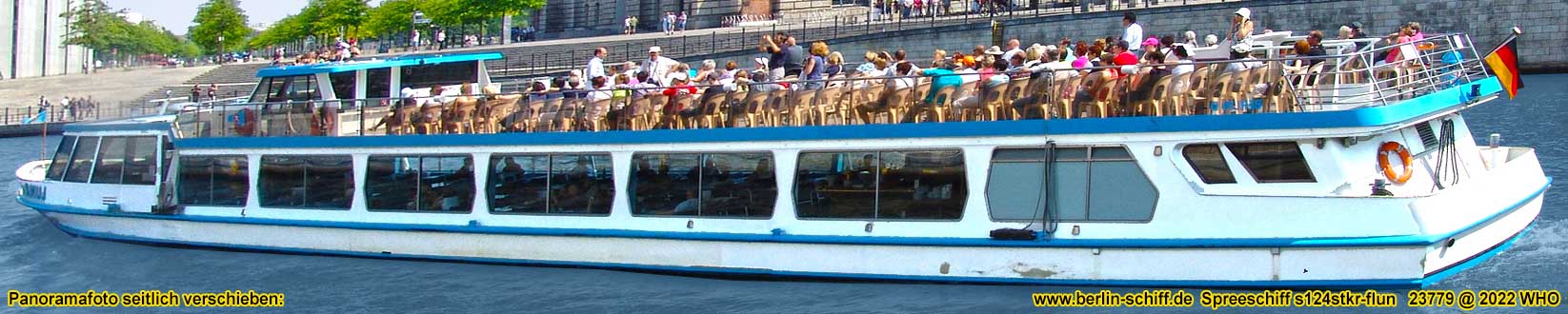 Spreeschiff s124stkr-flun Schiff-Vermietung in Berlin auf der Spree mit Buffetflche bis 96 Personen