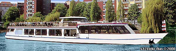 Spreeschiff s124stkr-flun Schiff-Vermietung in Berlin auf der Spree mit Buffetflche bis 96 Personen