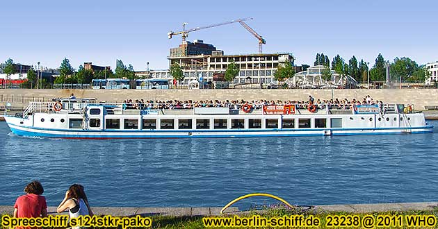 Spreeschiff s124stkr-pako Schiff-Vermietung in Berlin auf Spree, Landwehrkanal, Havel und Wannsee