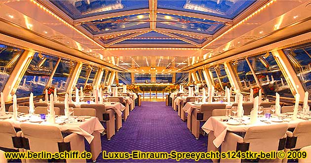 Luxus-Einraum-Spreeyacht s124stkr-bell Schiff mieten in Berlin auf Spree und Landwehrkanal fr 72 Pers.