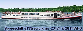 Spreeschiff s133rewo-kras Berlin Schiff Spree Havel Wannsee Tegeler See